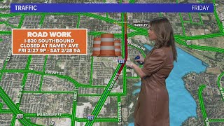 Friday morning traffic updates and closures you need to know