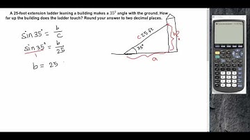 Trigonometry: Ladder problem