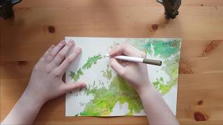 Fantasy Map - the World of Mythlands - in Watercolour