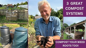 Composting weeds in small and large heaps