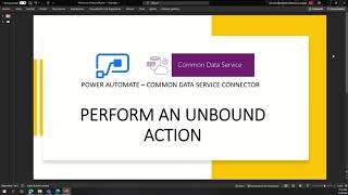 Power Automate - CDS - Perform an Unbound Action