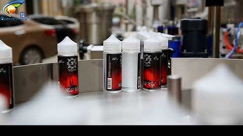 Automatic pet bottle VAPE e liquid filling capping labeling machine
