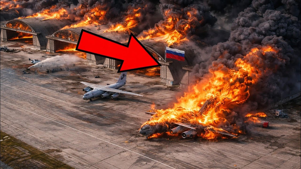Ukraine HITS Russian Airbase — Strategic Bombers on FIRE!