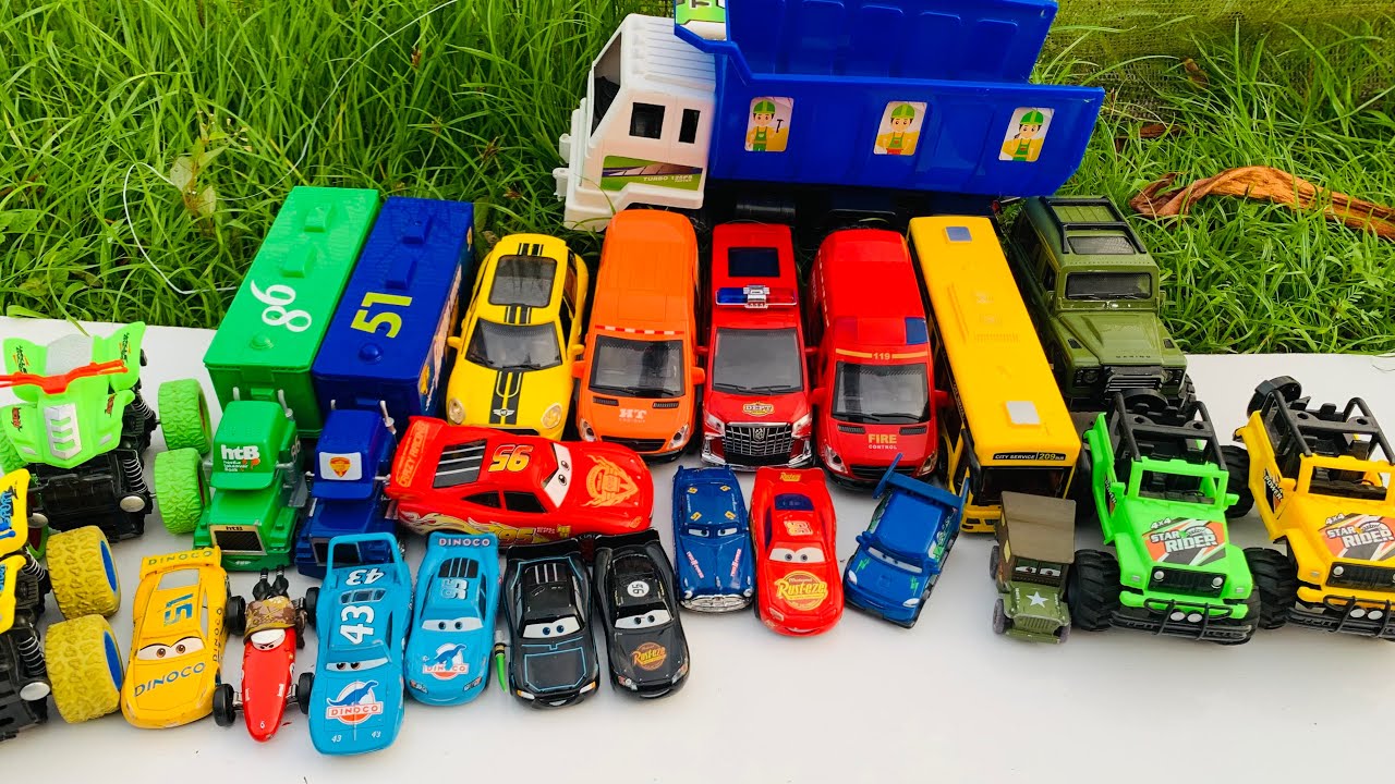 Mobil Mobilan Diecast Lighting McQueen, of roading, Trial Moto ATV, Mobil speed ASMR 