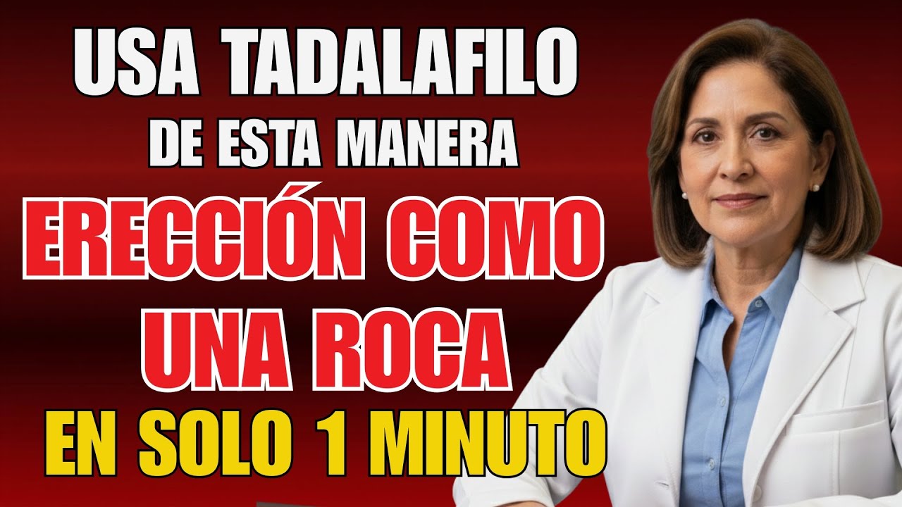 Uróloga Revela: El Protocolo de Tadalafilo con 99% de Efectividad para Lograr Erecciones en 1 Minuto