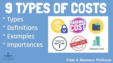 9 Types of Most Common Costs in Business | From A Business Professor