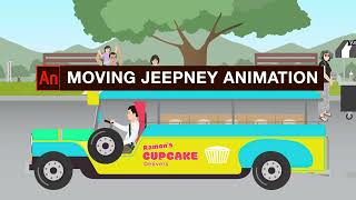 Easy Moving Jeepney Animation - Adobe Animate Detailed Tutorial - Watch in HD :)