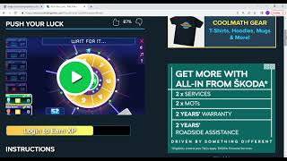 Push Your Luck- Check it out on Cool math games
