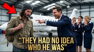 Keanu Reeves Walks Into His Own Jet Showroom Stops Cold When He Hears His Top Salesman
