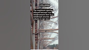 What is the max spacing allowed b/w 2 bars in a column?#shorts #civilengineering#construction #civil