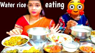 Water rice eating challenge....odhisa special pakhala......