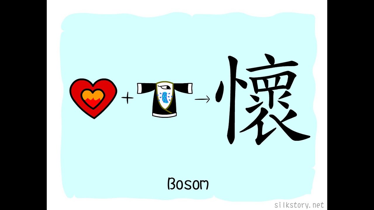 The Story of Chinese Character : 懷 - YouTube
