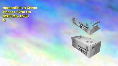 Toner cartouchen pour Xerox Phaser 6280 remplacen 2x