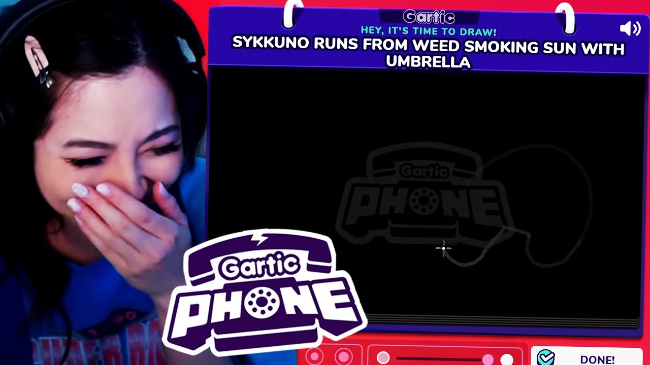 Gartic Phone, but we can't see what we draw... ft. Sykkuno, Buddha, Ironmouse