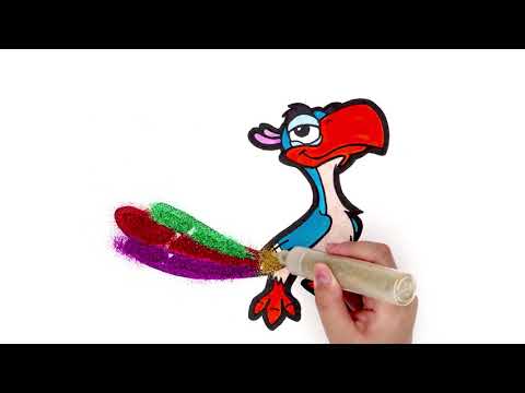 rainbow-glitter-lion-king-drawing-and-wrong-wooden-slots-for-kids-│-learn-colors-│wow-pop-toy-♡