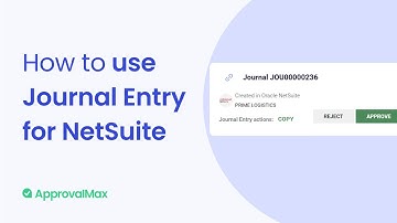How to use Journal Entry for NetSuite