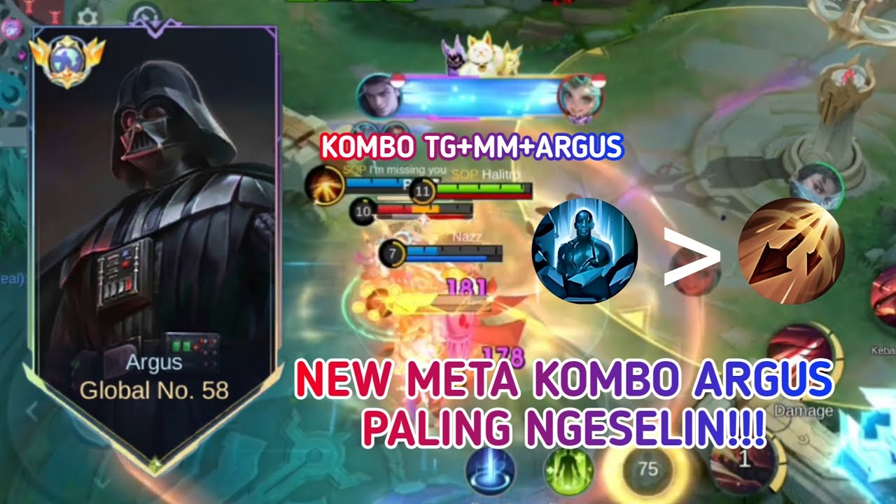 NEW META COMBO ARGUS SPELL PETRIFY - MOBILE LEGENDS