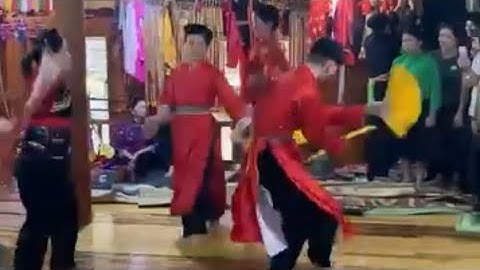 Múa chầu lễ cấp sắc lễ lẩu then rất hay