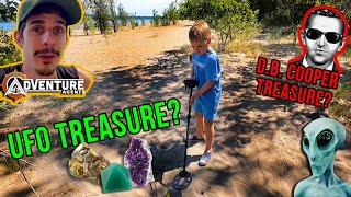 Agent Tex, of The Adventure Agents, tells us about a UFO Treasure | TREASURE HUNT near a UFO!