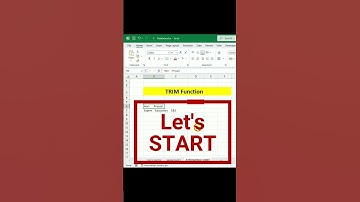 Trim Function | How to Use Trim Function In Excel?  #excel #dataanalysis