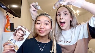 DYING MY HAIR AT HOME AGAIN ft Alex | Krystina Sdoeung