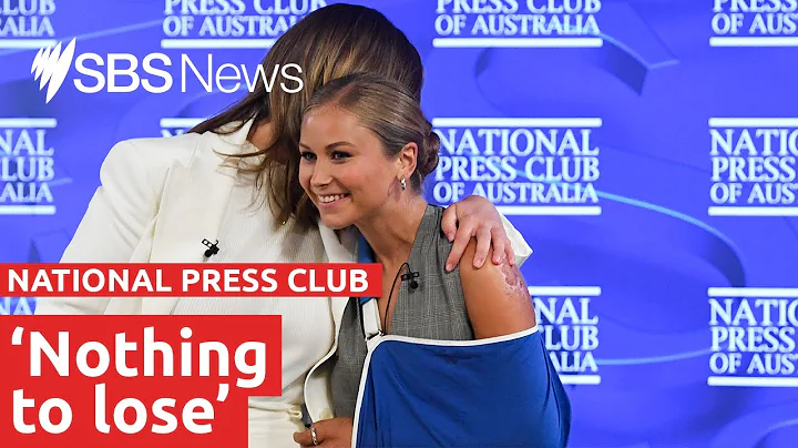 Grace Tame and Brittany Higgins deliver powerful speeches at National Press Club | SBS News
