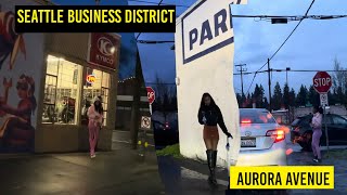 Seattle's Aurora Avenue   In The Streets  | Prostitution | 4k | Bus View | Season 1 | Eps 42