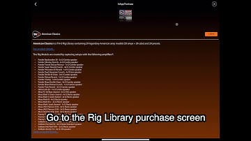 TH-U iOS - Rig Libraries and Purchases