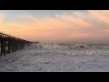 Waves hit Ventura Pier