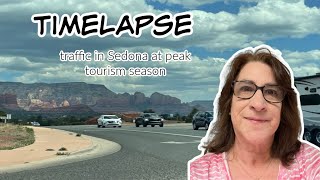 Sedona Traffic in Peak Tourist Season in Timelapse