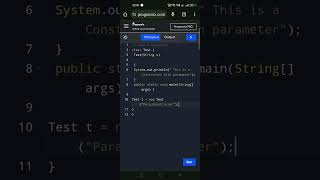 Java Programming: Constructor with parameter