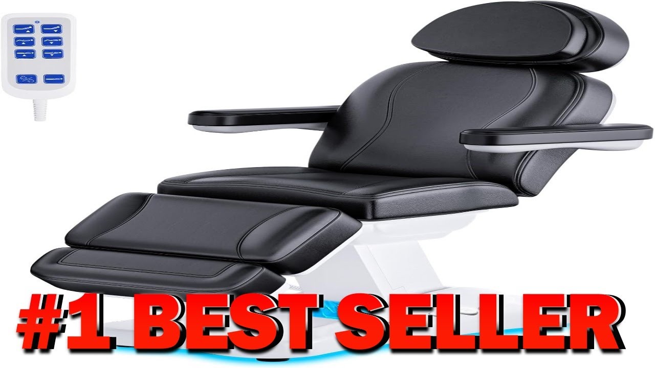 Fully Electric Lift Professional Massage Table with 3 Molds for Esthetician Physical - B0FNMMB2XP