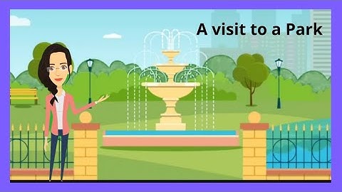 A visit to a Park English lesson in animated video