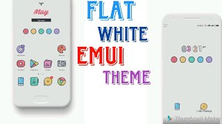 White Flat emui theme 5/8 feat.honor 9lite screenshot 3