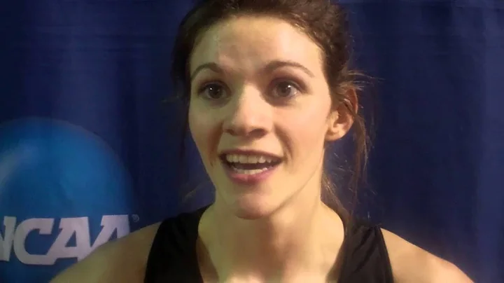 Princeton's Cecilia Barowski talks after winning h...