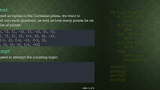 Counting Points in a Quadrant of the Cartesian Plane Using Python