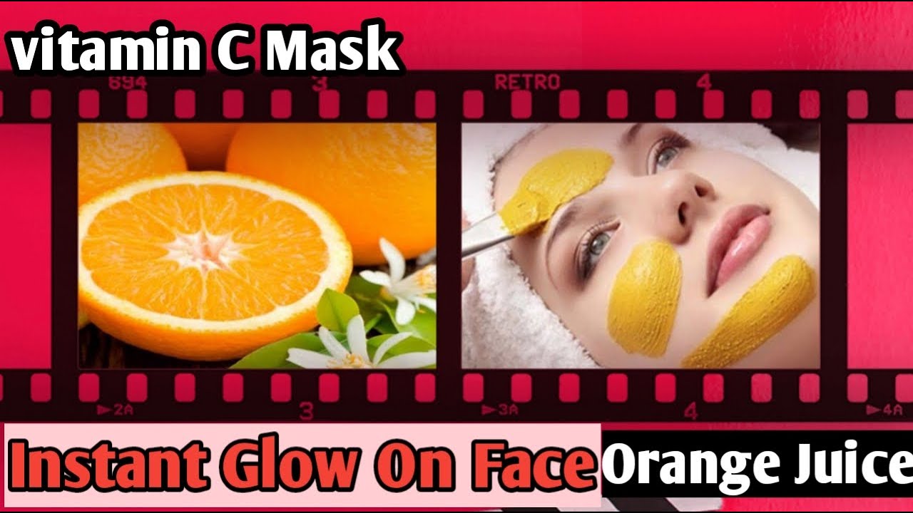 Vitamin C Mask, Orange benefits on skin, glow on face with 1st
