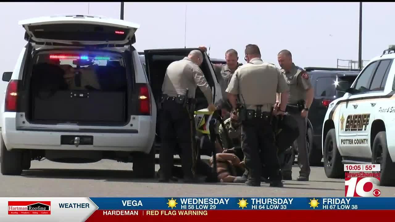 VIDEO: Suspect arrested after police chase ends in Amarillo - YouTube