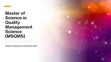 Master of Science in Quality Management Science | All about MSQMS | Indian Statistical Institute