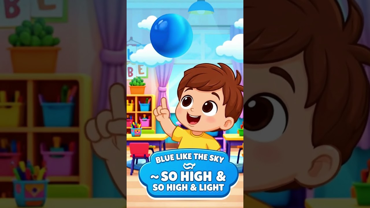 Learn Blue Color 🔵 | Colors for Kids | Fun Learning Short