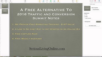 2016 Traffic and Conversion Summit Notes or A Free Alternative