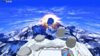 (Super SADX Hack) Super Sonic As Sonic Snowboarding Trick (THIS VIDEO IS AWESOME)