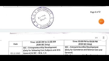 BBMKU semester 4 exam schedule