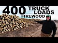 400 semi truck loads of firewood every year