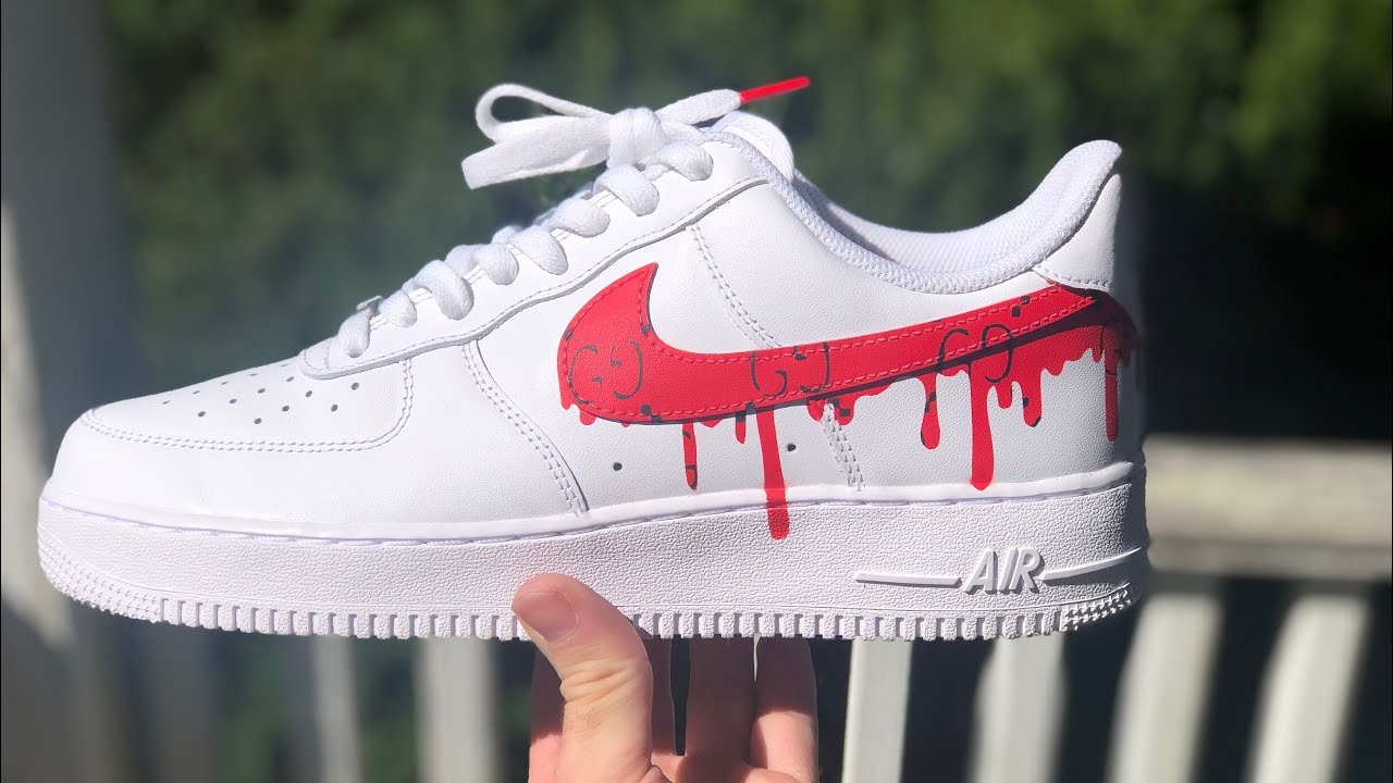 Gucci Drip Air Force 1 Custom 🔥 