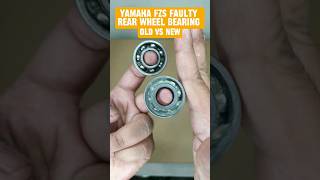 YAMAHA FZS REAR BEARING REASON FOR BIKE FOOT PEG VIBRATION  #shorts #REELS #automobile