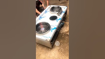 Test bếp Á 2 họng gang có quạt thổi