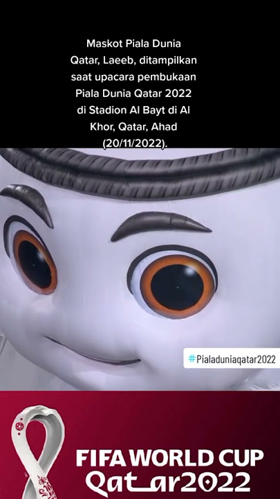 Boneka maskot piala dunia qatar 2022 #shorts