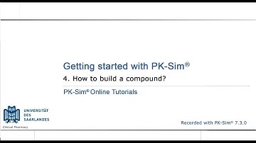 4. How to build a compound in PK-Sim?