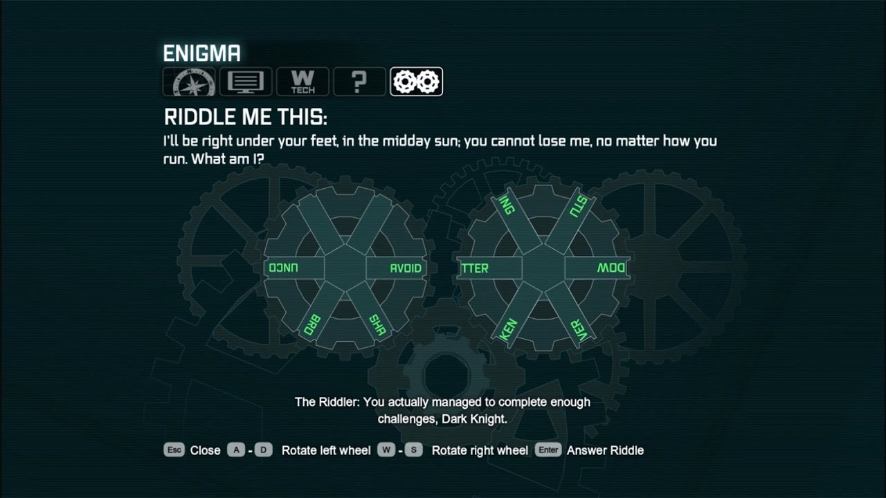 Batman Arkham City I'll be right under your feet in the midday sun